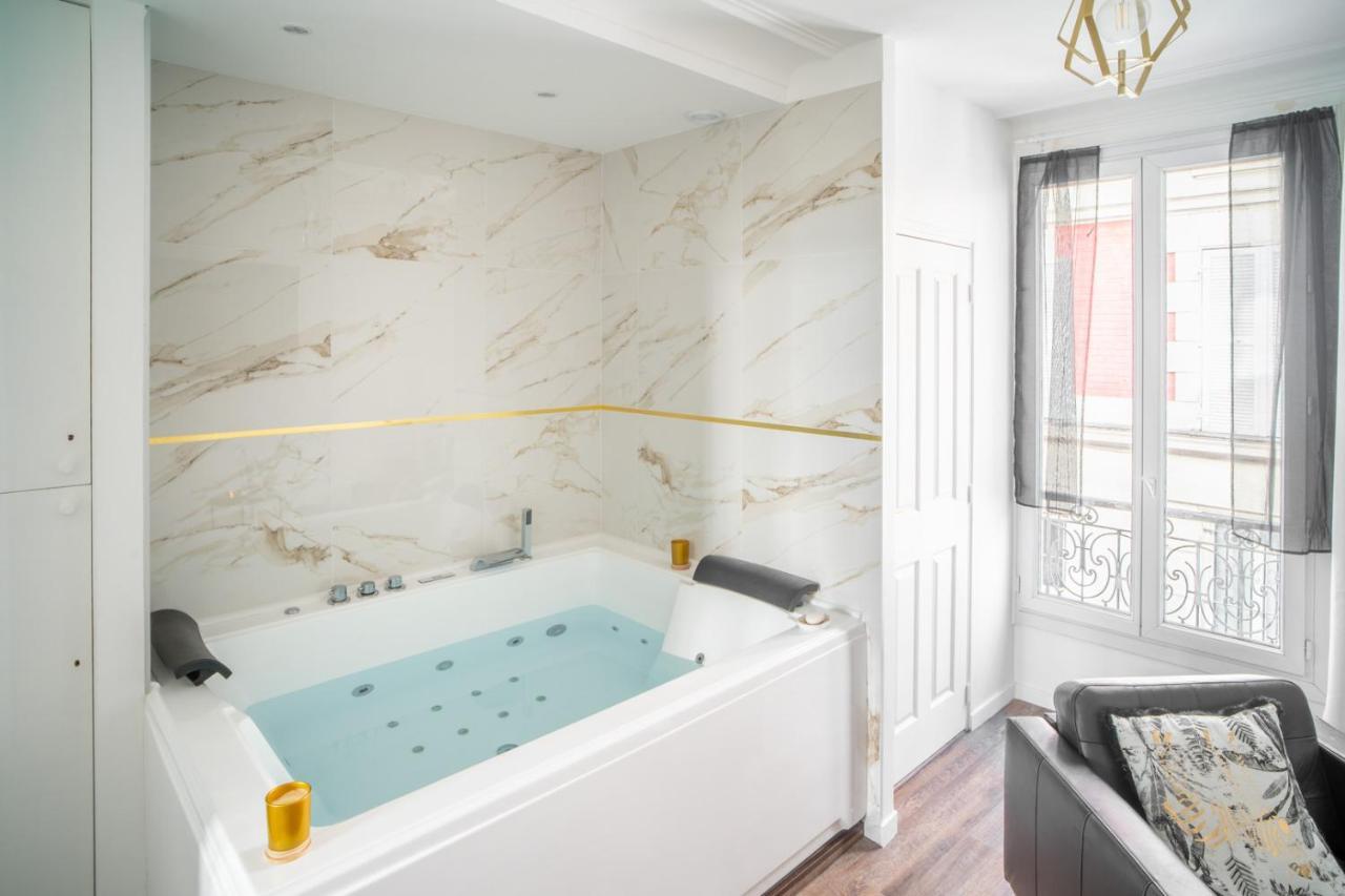 Suite L'Eclipse Paris, Logement Avec Jacuzzi, A 10 Minutes Des Champs Elysees Levallois-Perret Bagian luar foto